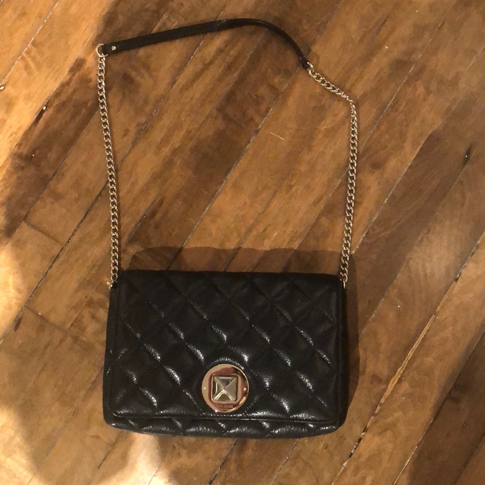 Kate Spade Black Padded Leather Purse